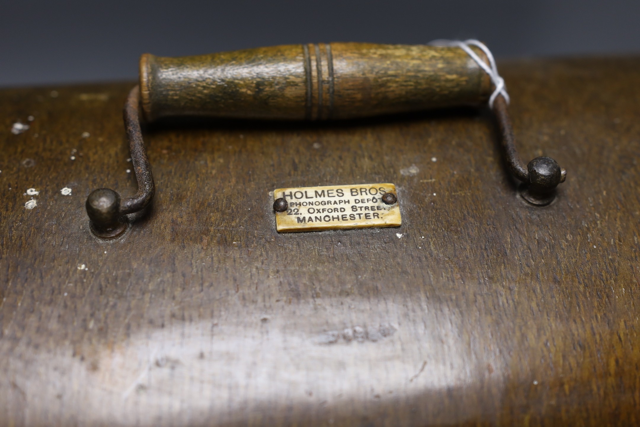An Edison standard phonograph with horn